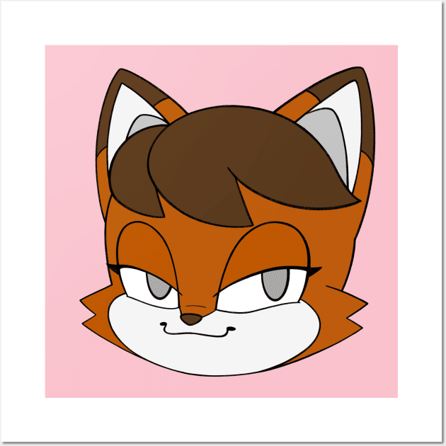 Smug Cinder Icon Wall Art by Firestorm Fox